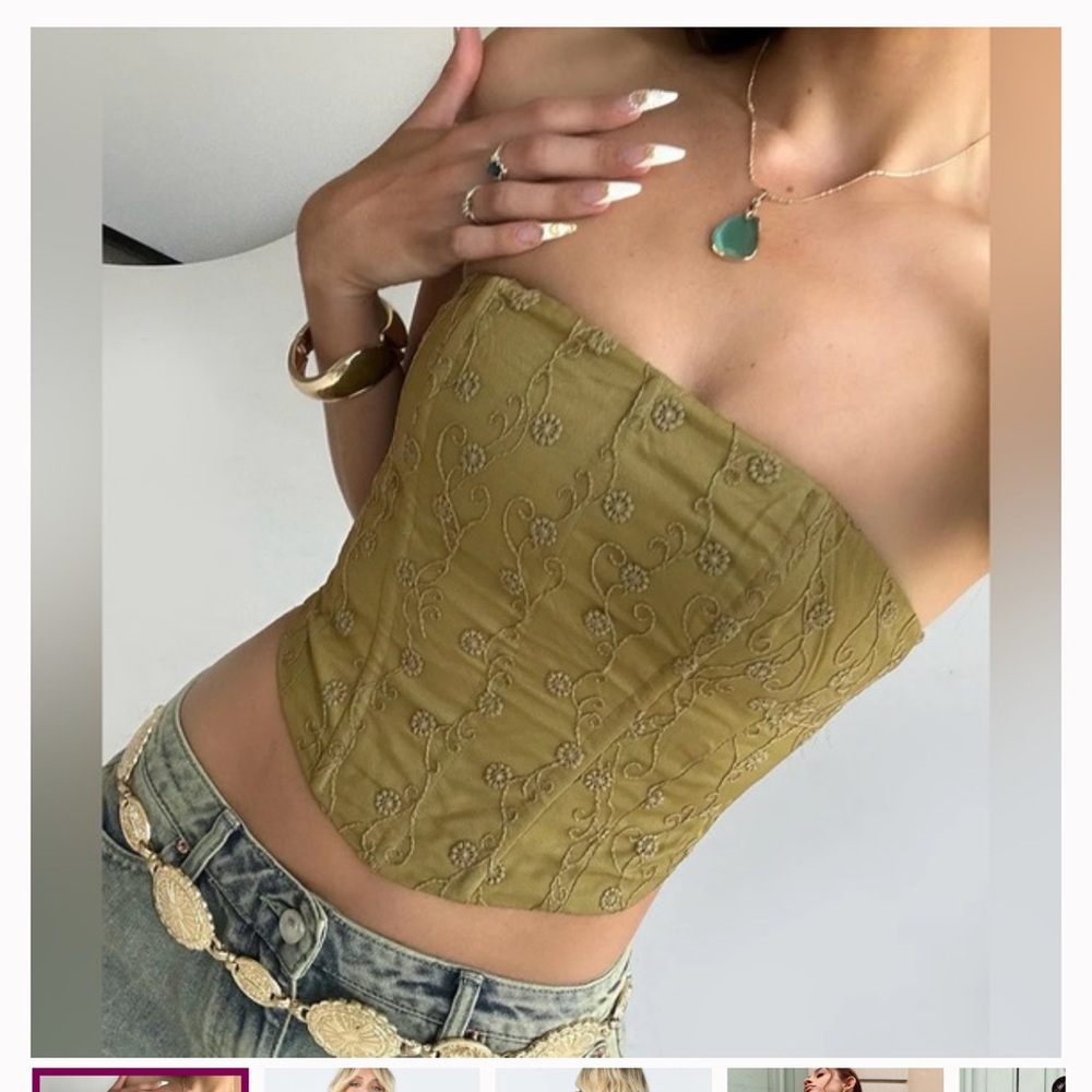 Field of dreams green bustier